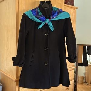 Ellen Tracy Petite Angora Wool Coat